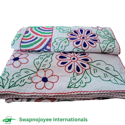Handmade Nokshi Katha – Traditional Bengali Quilt