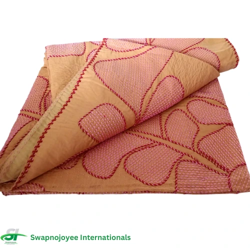 Handmade Star Nakshi Katha – Traditional Bangladeshi quilt