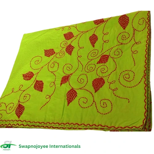 Handmade Star Nakshi Katha – Traditional Bangladeshi quilt