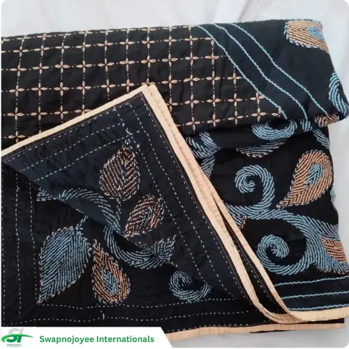 Handmade Nokshi Katha - Best Traditional Embroidered Quilt from Bangladesh