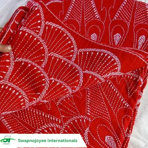 Handmade Nokshi Katha - Traditional Bengali Quilt